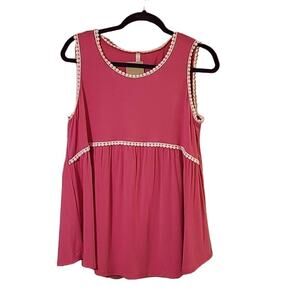 NWT Pink‎ Lilypad Baby Doll Top Size S